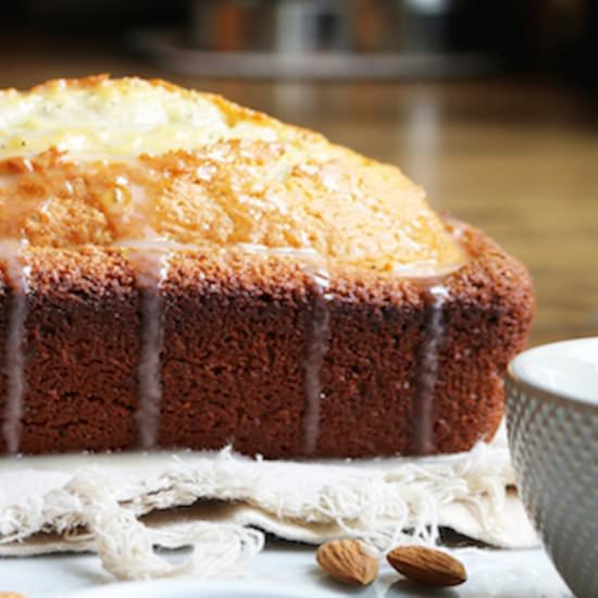 Glazed Almond Poppy Seed Bread