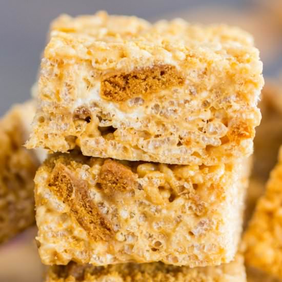 Cookie Butter Rice Krispie Treats