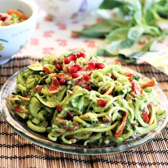 Zoodles With Avocado Pesto