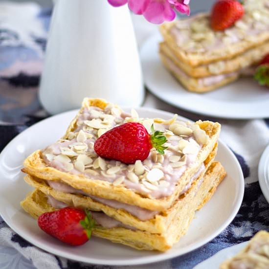 Strawberry Almond Millefeuille