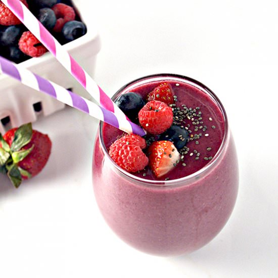 Triple Berry Power Smoothie