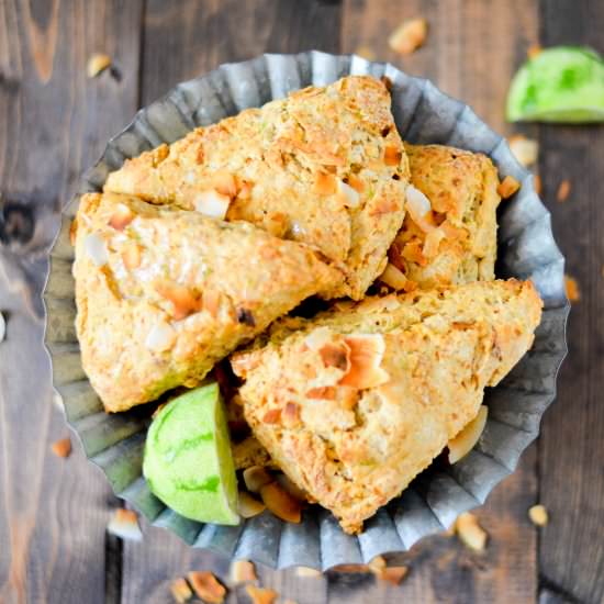 Coconut Mango Scones