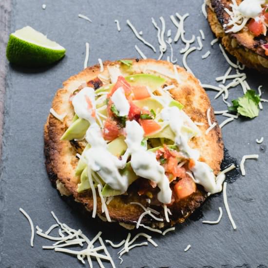 Chicken & White Bean Tostada Stacks