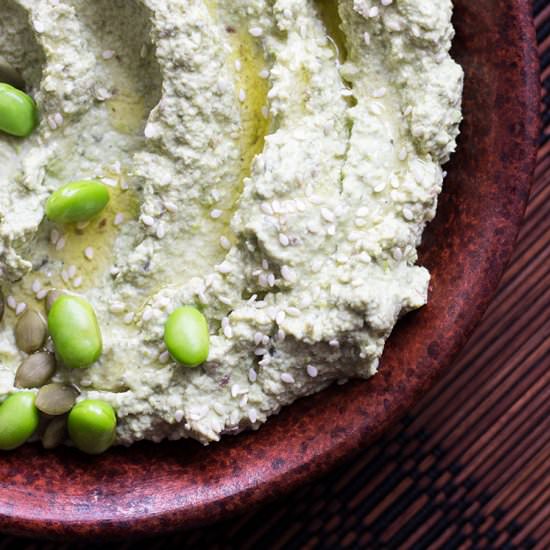 Edamame and Pumpkin Seed Hummus