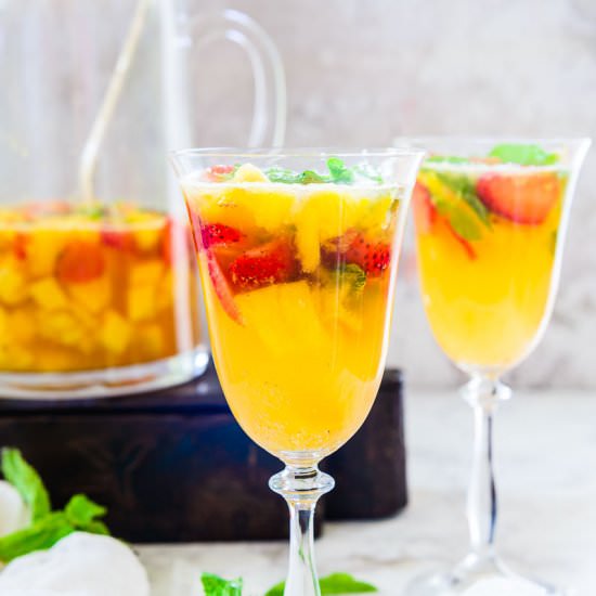 Virgin Strawberry Pineapple Sangria