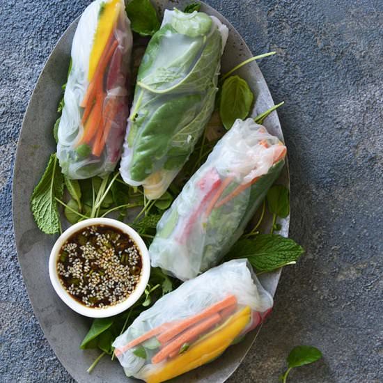 Summer Rolls with Watercress