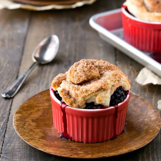 Blackberry Cobbler Cinnamon Biscuit