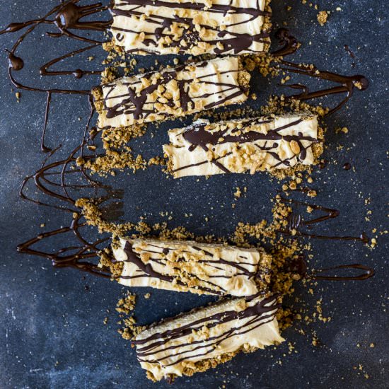 Peanut Butter Caramel and Choc Tart