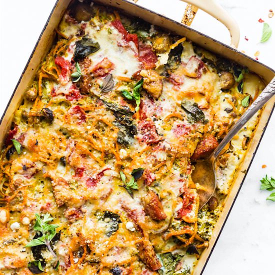 Sweet Potato “Spaghetti” Casserole