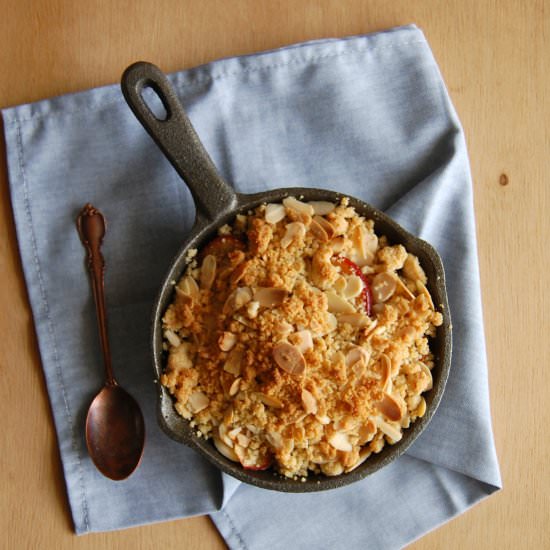 Plum and Almond Crumble