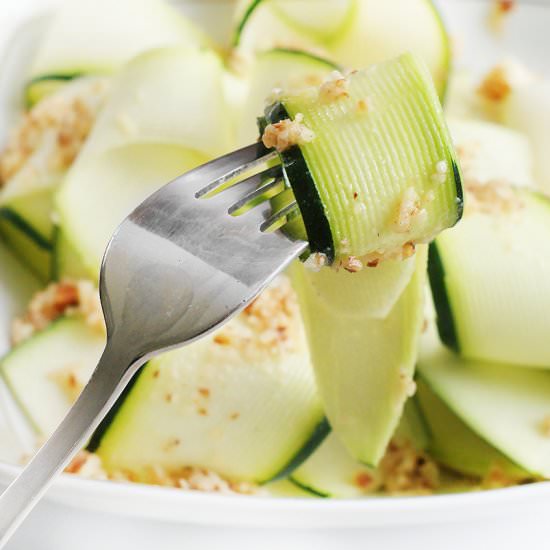 Zucchini with Almond Pesto