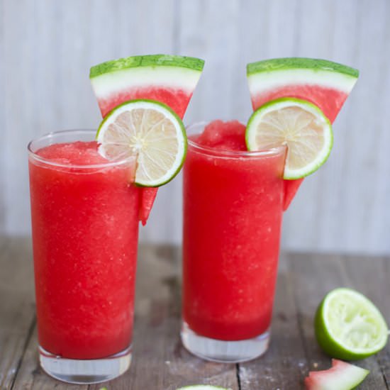 Frozen Watermelon-Lime Daiquiris