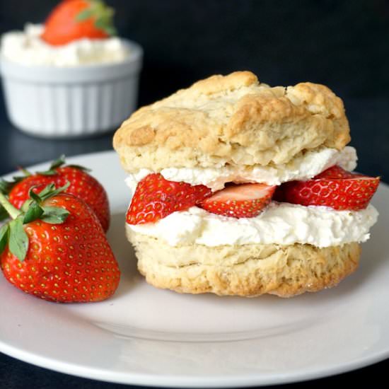 Strawberry and Cream Shortcakes