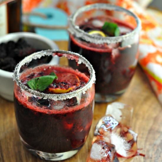 Mulberry Basil Margarita