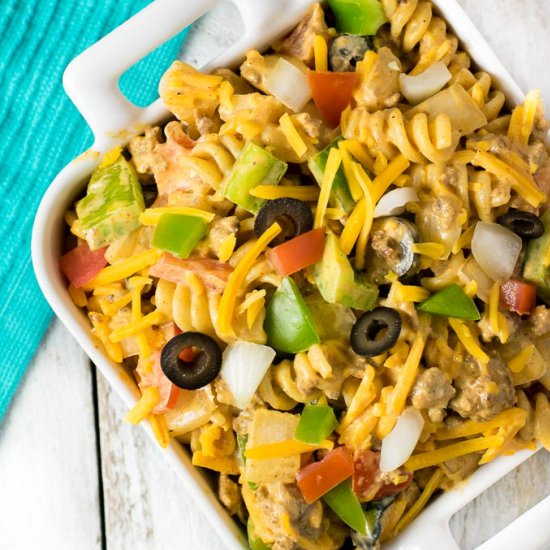 Smoky and Creamy Taco Pasta Salad