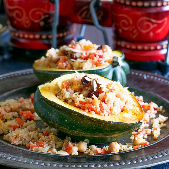 Moroccan Stuffed Acorn Squash