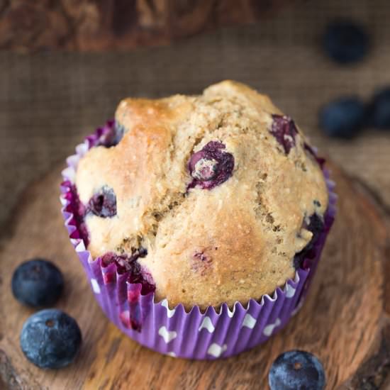 Healthy Blueberry Muffins