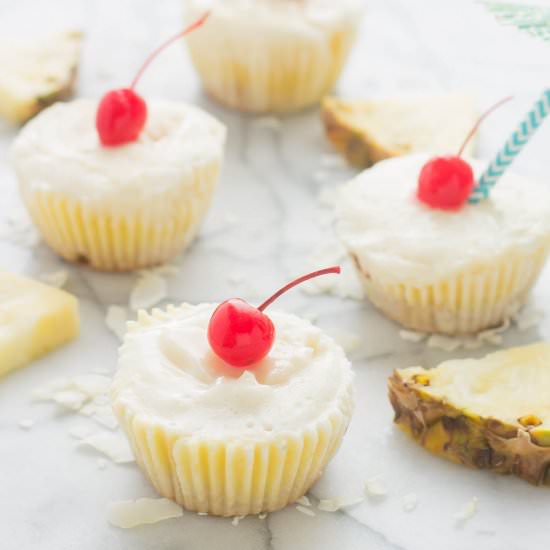 Piña Colada Ice Cream Bites