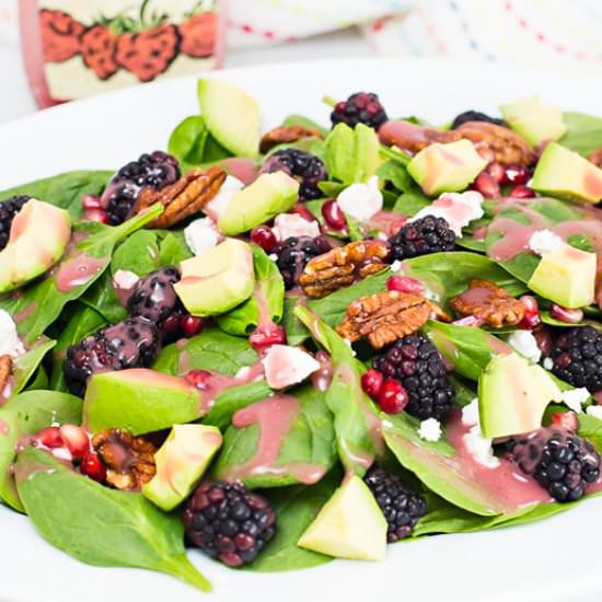 Blackberry Spinach Salad