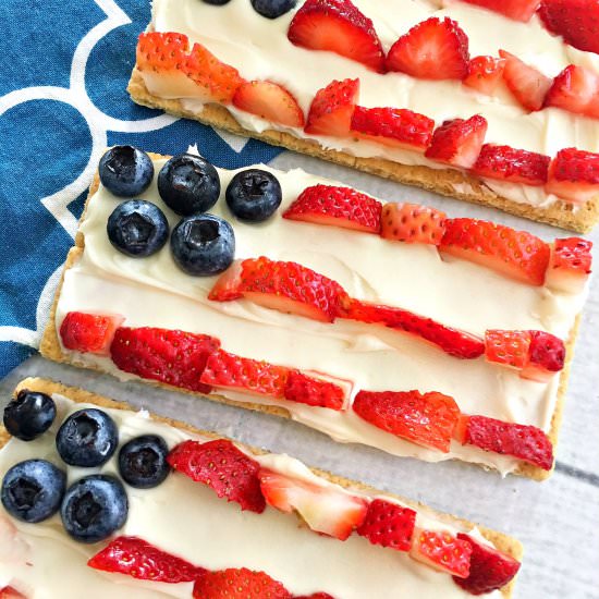 Patriotic Fruit Flag Grahams
