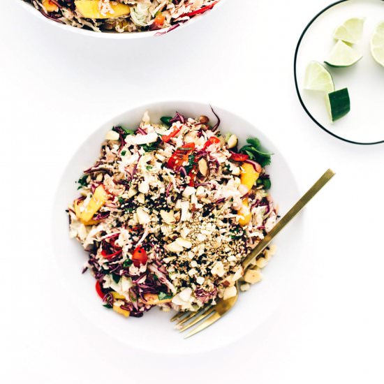 Shredded Rainbow Slaw