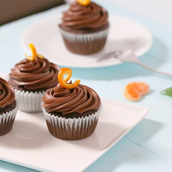 Chocolate Grand Marnier Cupcakes