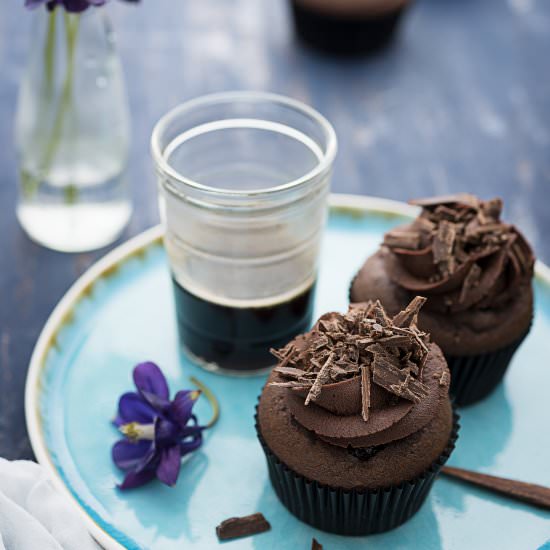 Devil’s food cupcakes