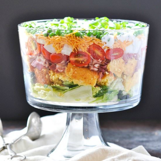 Southern Layered Cornbread Salad