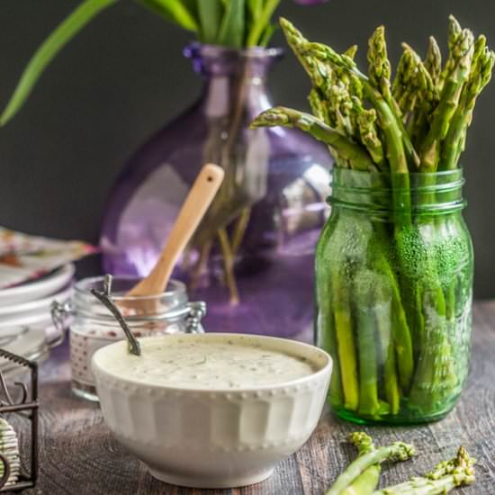 Asparagus & Green Goddess Dip