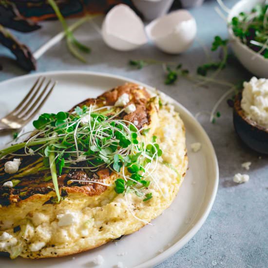 Asparagus Omelette Souffle
