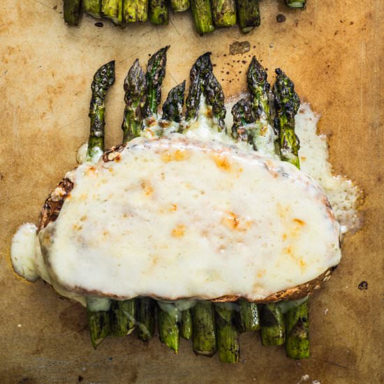 Grilled Asparagus Croque Monsieur
