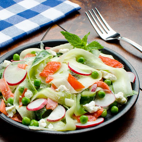 Cucumber and Smoked Salmon Salad