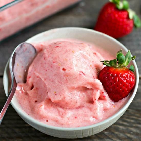 Strawberry Banana Soft Serve