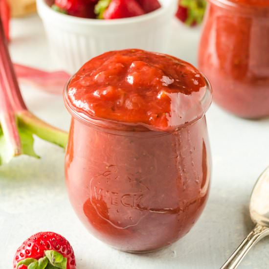 Small Batch Strawberry Rhubarb Jam