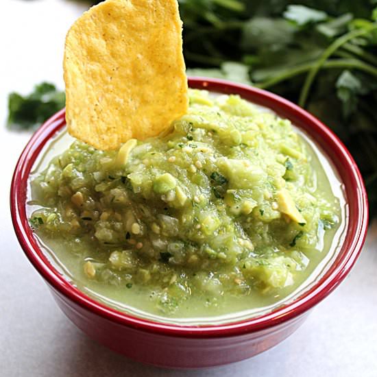 Tomatillo Avocado Salsa