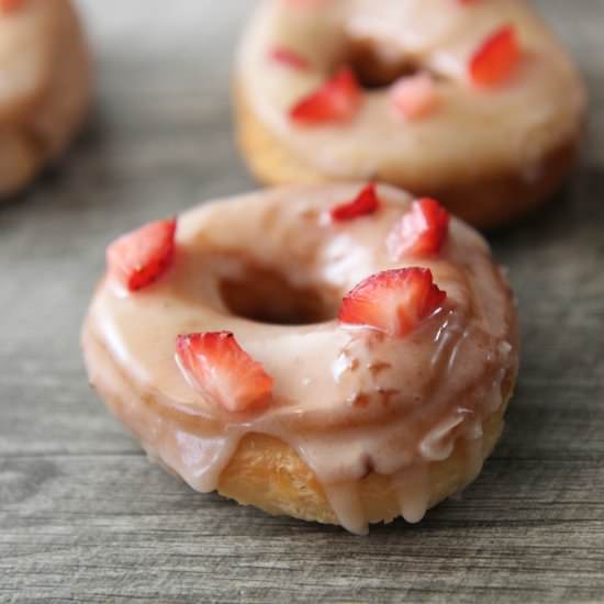 Fresh Strawberry Donuts