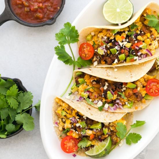 Chorizo Egg Tacos