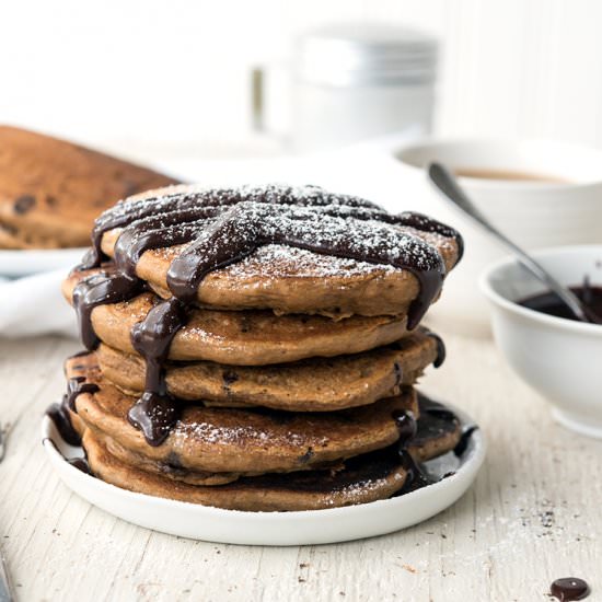 Fluffy Mocha Pancakes