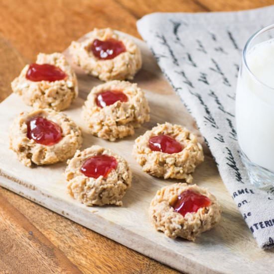 Peanut Butter Jam Thumbprints