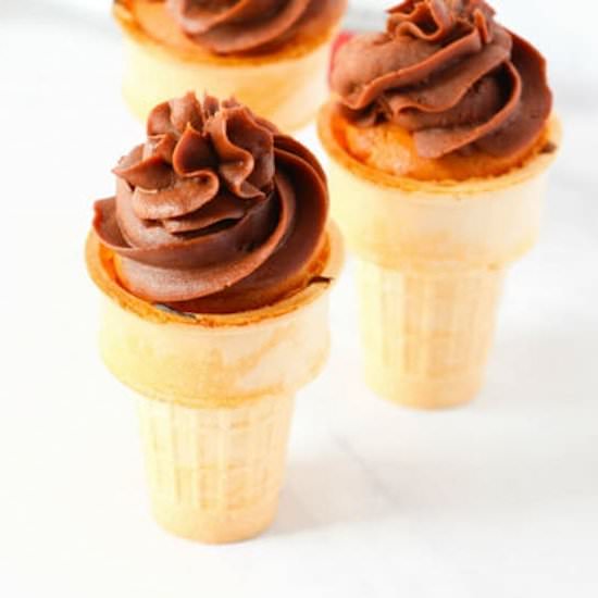 Ice Cream Cone Cupcakes