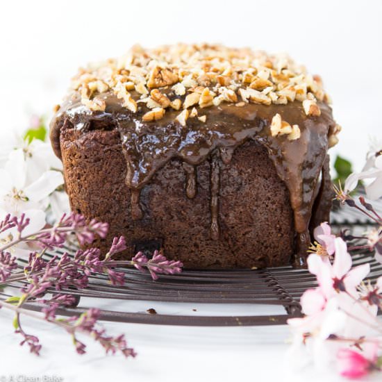 Paleo Banana Bread w/ Caramel Glaze