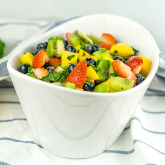 Fruit Salad w/ Honey Lime Dressing