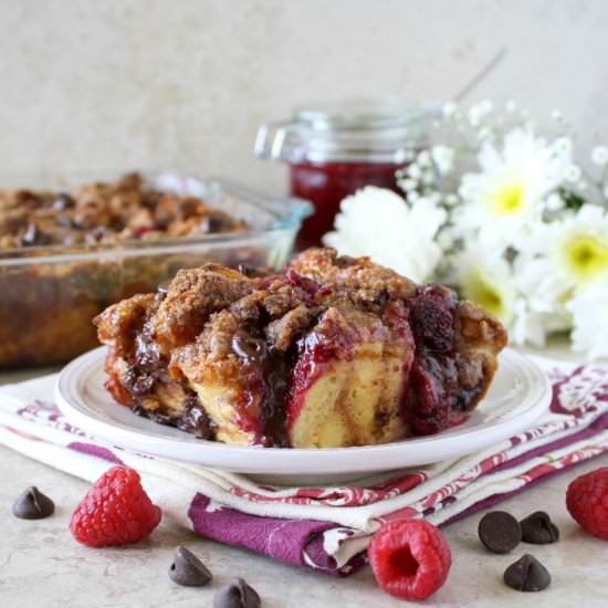 Chocolate Raspberry French Toast