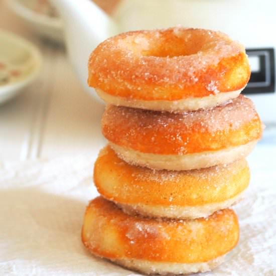 Baked Cinnamon Sugar Donuts