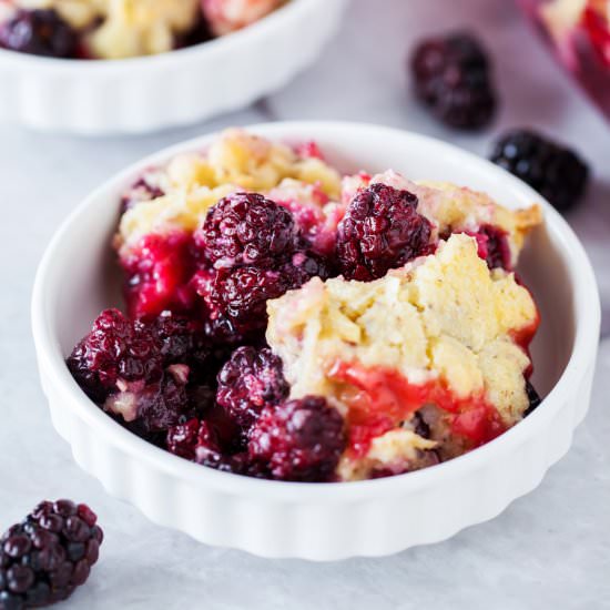 Small Batch Blackberry Cobbler