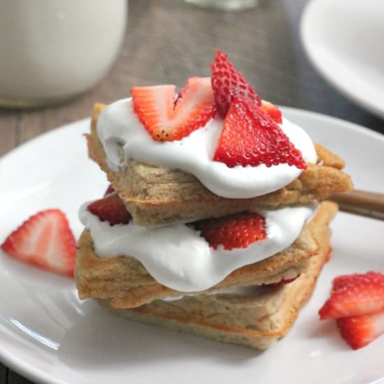 Strawberry Shortcake Waffles