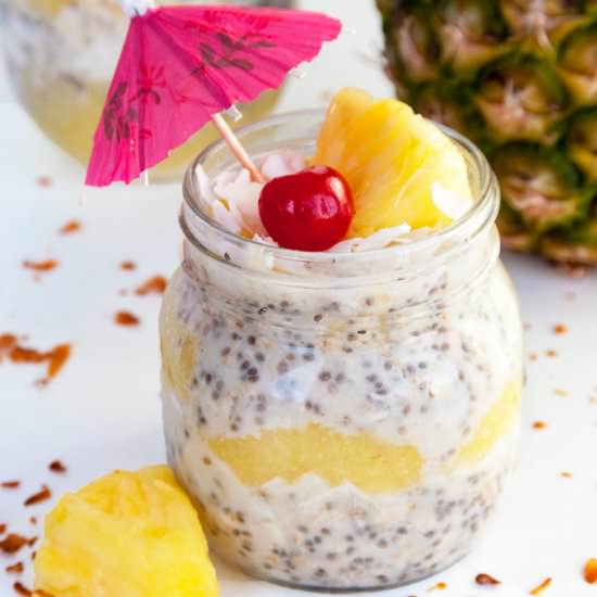 Pina Colada Overnight Oats