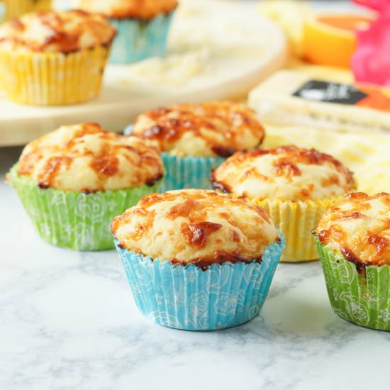 Orange Ginger Cheese Muffins