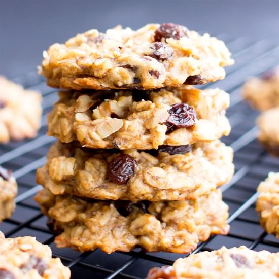 Vegan PB Banana Breakfast Cookies