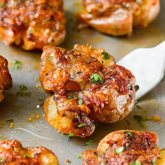 Garlic Butter Roasted Baby Potatoes